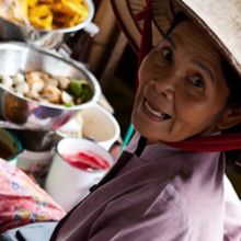 A market cook at her stall